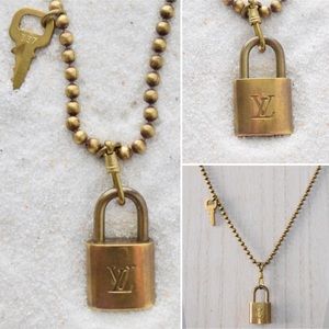 Vintage Louis Vuitton Lock 337 and handmade chain
